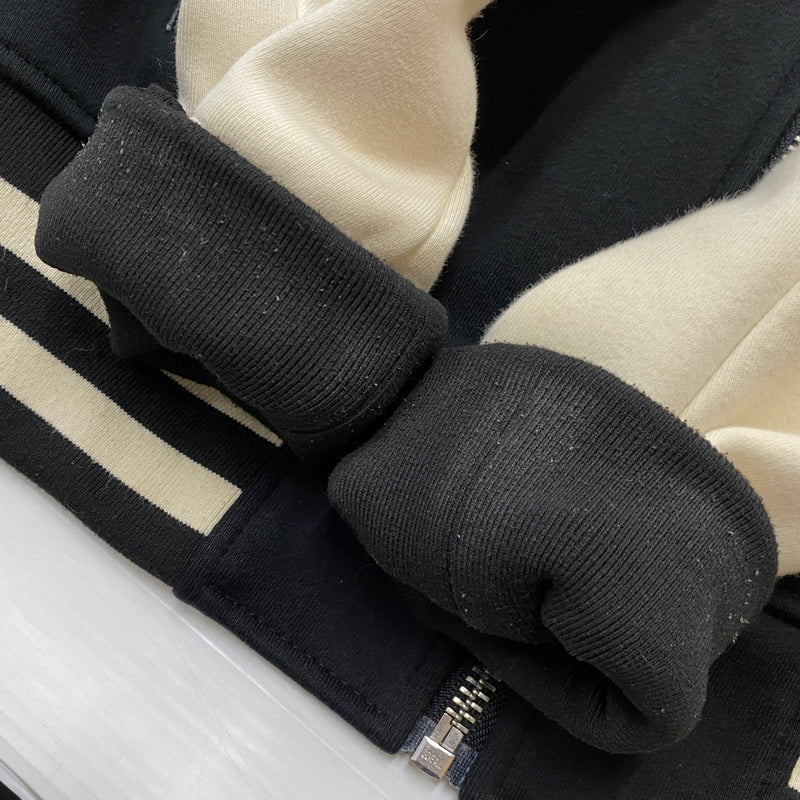 【中古品】【メンズ】 VANSON バンソン × TOM&JERRY トムアンドジェリー 別注コラボ STADIUM JUMPER スタジアム ジャンパー アウター スタジャン 145-260906-sa-09-teih サイズ：L カラー：ブラック 万代Net店