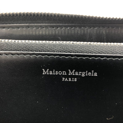 【中古品】【メンズ】 MAISON MARGIELA メゾン マルジェラ ZIP-AROUND WALLET S56UI0110 ジップアラウンド ウォレット 長財布 財布 200-260907-sa-15-teih カラー：ブラック 万代Net店