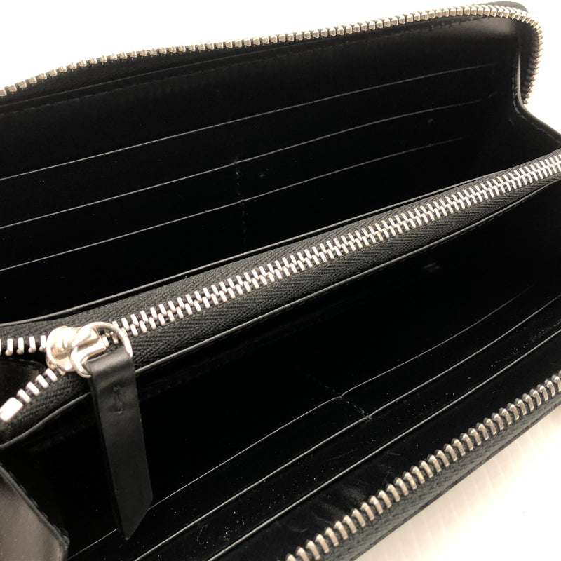 【中古品】【メンズ】 MAISON MARGIELA メゾン マルジェラ ZIP-AROUND WALLET S56UI0110 ジップアラウンド ウォレット 長財布 財布 200-260907-sa-15-teih カラー：ブラック 万代Net店