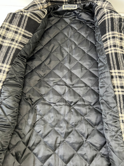 【中古品】【メンズ】 AMISH FARM アーミッシュファーム QUILTING LINER WOOL JACKET ウールジャケット アウター 147-260924-AS-18-hon サイズ：L カラー：ブラック/ホワイト 万代Net店
