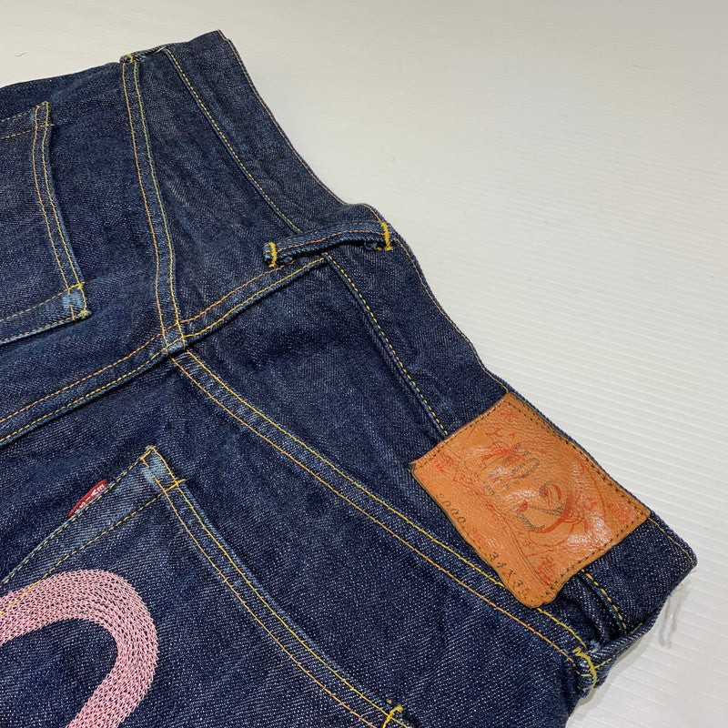 【中古品】【メンズ】 EVISU エヴィス NO.2 DENIM PANTS LOT2000 デニムパンツ ボトムス ジーンズ ピンクカモメ 156-260905-ko-07-teih サイズ：34 カラー：インディゴ 万代Net店