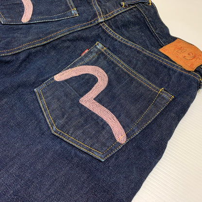 【中古品】【メンズ】 EVISU エヴィス NO.2 DENIM PANTS LOT2000 デニムパンツ ボトムス ジーンズ ピンクカモメ 156-260905-ko-07-teih サイズ：34 カラー：インディゴ 万代Net店