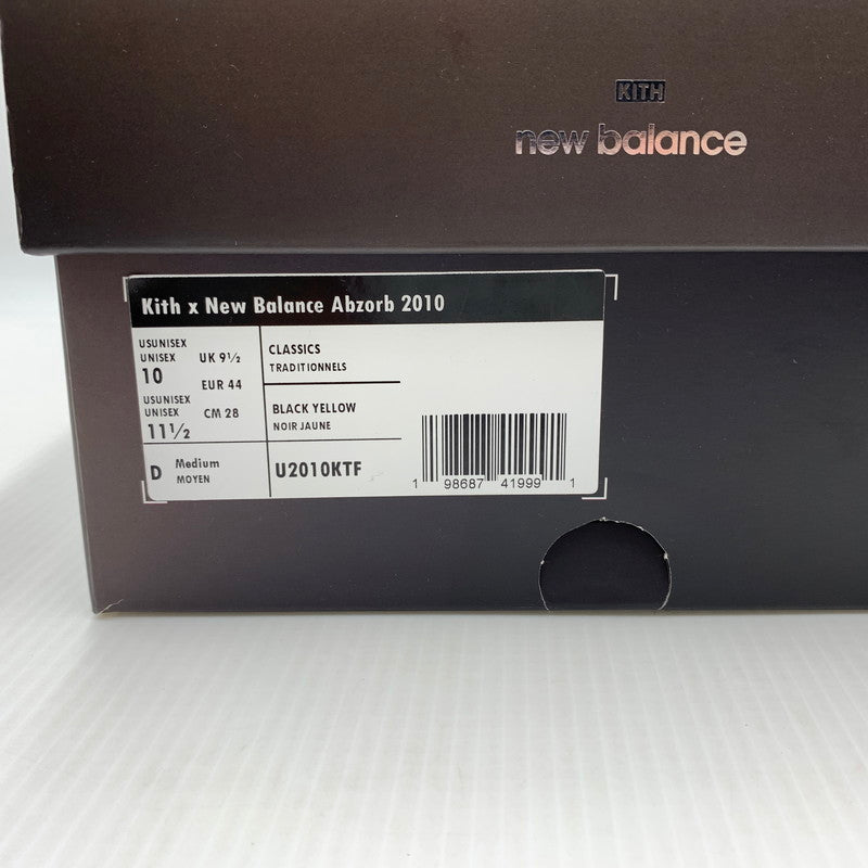 【中古品】【メンズ】 KITH キス × NEW BALANCE ニューバランス 別注 コラボ 2010 BLACK MULTI U2010KTF ブラック マルチ スニーカー 靴 シューズ 162-260914-ko-13-teih サイズ：28cm カラー：マルチ 万代Net店