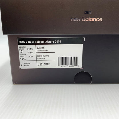 【中古品】【メンズ】 KITH キス × NEW BALANCE ニューバランス 別注 コラボ 2010 BLACK MULTI U2010KTF ブラック マルチ スニーカー 靴 シューズ 162-260914-ko-13-teih サイズ：28cm カラー：マルチ 万代Net店