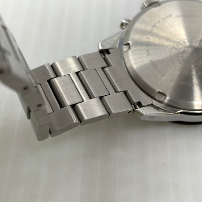 【中古品】【メンズ】 CITIZEN シチズン ECO DRIVE E820-S083460 エコドライブ クロノグラフデイト 腕時計 197-260909-ko-12-teih カラー：シルバー/ブラック 万代Net店