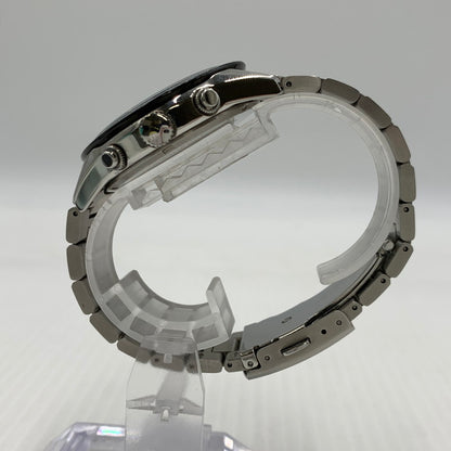 【中古品】【メンズ】 CITIZEN シチズン ECO DRIVE E820-S083460 エコドライブ クロノグラフデイト 腕時計 197-260909-ko-12-teih カラー：シルバー/ブラック 万代Net店