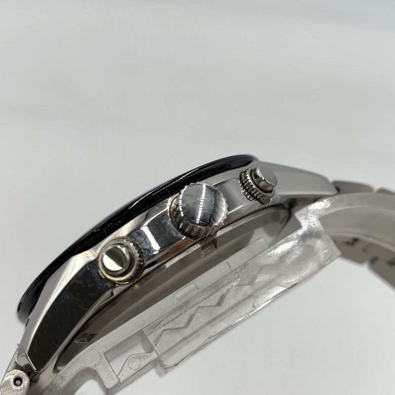 【中古品】【メンズ】 CITIZEN シチズン ECO DRIVE E820-S083460 エコドライブ クロノグラフデイト 腕時計 197-260909-ko-12-teih カラー：シルバー/ブラック 万代Net店