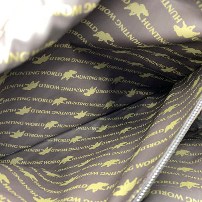 【中古品】【メンズ】 HUNTING WORLD ハンティングワールド サファリ ワッペン ショルダーバッグ カバン メッセンジャーバッグ 188-260914-ko-09-teih カラー：ブラウン系 万代Net店