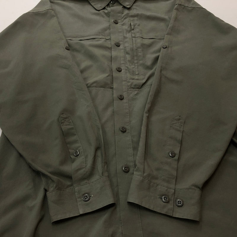 【中古品】【メンズ】 PATAGONIA パタゴニア SOL PATROL SHIRT ソル パトロール シャツ 長袖 トップス 144-260909-sa-08-teih サイズ：L カラー：カーキ 万代Net店