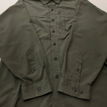 【中古品】【メンズ】 PATAGONIA パタゴニア SOL PATROL SHIRT ソル パトロール シャツ 長袖 トップス 144-260909-sa-08-teih サイズ：L カラー：カーキ 万代Net店