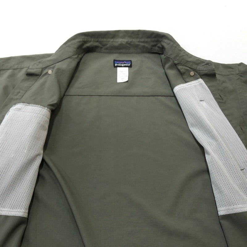 【中古品】【メンズ】 PATAGONIA パタゴニア SOL PATROL SHIRT ソル パトロール シャツ 長袖 トップス 144-260909-sa-08-teih サイズ：L カラー：カーキ 万代Net店