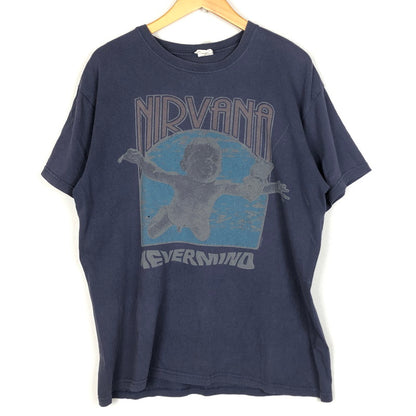 【中古品】【メンズ】 ANVIL アンビル 2011 NIRVANA NEVERMIND TEE 2011年 ニルヴァーナ ネヴァーマインド Tシャツ 半袖 トップス 145-260909-sa-01-teih サイズ：L カラー：ネイビー 万代Net店