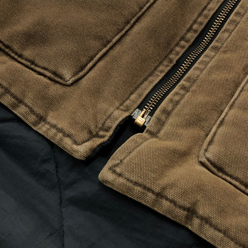 【中古品】【メンズ】 CARHARTT カーハート ZIP WORK VEST ジップ ワーク ベスト トップス 145-260909-sa-06-teih カラー：ブラウン系 万代Net店