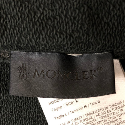 【中古品】【メンズ】 MONCLER モンクレール EMBOSS LOGO PATCH FULLZIP PARKER K20918G00023 89AZU エンボス ロゴ パッチ フルジップ パーカー 長袖 トップス 141-260909-sa-04-teih サイズ：L カラー：ブラック 万代Net店