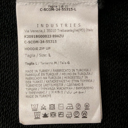 【中古品】【メンズ】 MONCLER モンクレール EMBOSS LOGO PATCH FULLZIP PARKER K20918G00023 89AZU エンボス ロゴ パッチ フルジップ パーカー 長袖 トップス 141-260909-sa-04-teih サイズ：L カラー：ブラック 万代Net店
