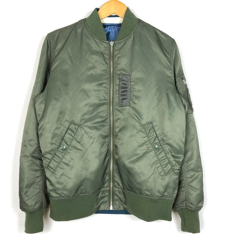 【中古品】【メンズ】 ALPHA INDUSTRIES アルファ インダストリーズ SOUVENIR JACKET REVERSE MA-1 TA1173-042 スーベニア ジャケット リーバイス エムエーワン アウター リバーシブル 145-260909-sa-07-teih サイズ：S カラー：ブルー 万代Net店