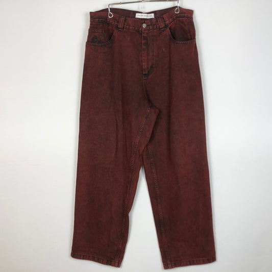【中古品】【メンズ】 POLAR SKATE CO ポーラー スケート カンパニー BIG BOY BUGGY DENIM ビッグボーイ バギー デニム ボトムス ジーンズ 153-260909-sa-13-teih サイズ：L カラー：ブラウン 万代Net店