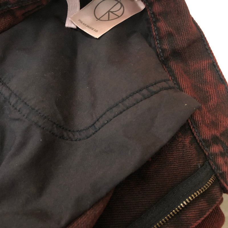【中古品】【メンズ】 POLAR SKATE CO ポーラー スケート カンパニー BIG BOY BUGGY DENIM ビッグボーイ バギー デニム ボトムス ジーンズ 153-260909-sa-13-teih サイズ：L カラー：ブラウン 万代Net店