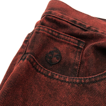 【中古品】【メンズ】 POLAR SKATE CO ポーラー スケート カンパニー BIG BOY BUGGY DENIM ビッグボーイ バギー デニム ボトムス ジーンズ 153-260909-sa-13-teih サイズ：L カラー：ブラウン 万代Net店