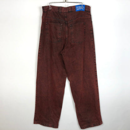【中古品】【メンズ】 POLAR SKATE CO ポーラー スケート カンパニー BIG BOY BUGGY DENIM ビッグボーイ バギー デニム ボトムス ジーンズ 153-260909-sa-13-teih サイズ：L カラー：ブラウン 万代Net店