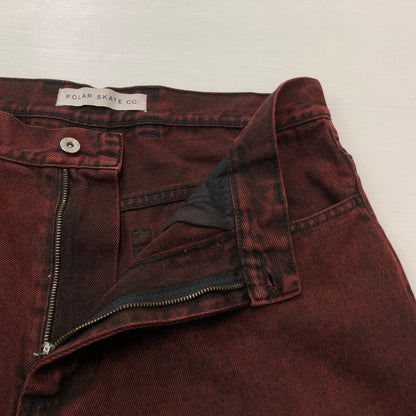 【中古品】【メンズ】 POLAR SKATE CO ポーラー スケート カンパニー BIG BOY BUGGY DENIM ビッグボーイ バギー デニム ボトムス ジーンズ 153-260909-sa-13-teih サイズ：L カラー：ブラウン 万代Net店