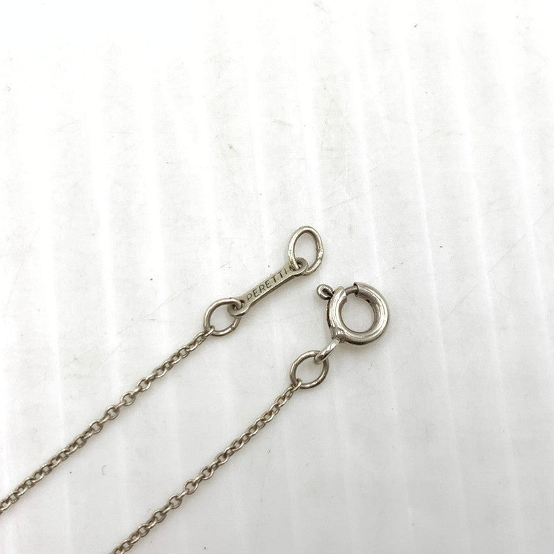 【中古品】【レディース】 Tiffany ＆ Co ティファニー エルサペレッティ ビーン ネックレス アクセサリー 925 182-260909-ko-14-teih カラー：シルバー 万代Net店