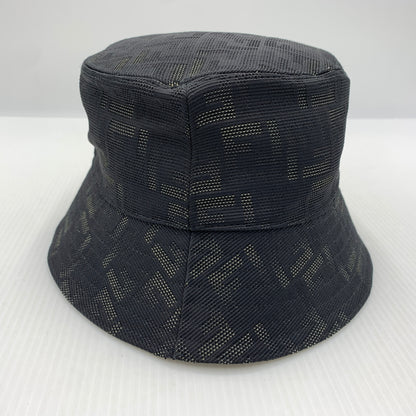 【中古品】【メンズ】 FENDI フェンディ BUCKET HAT バケット ハット ズッカ柄 帽子 183-260915-sa-18-teih サイズ：M カラー：ブラック 万代Net店