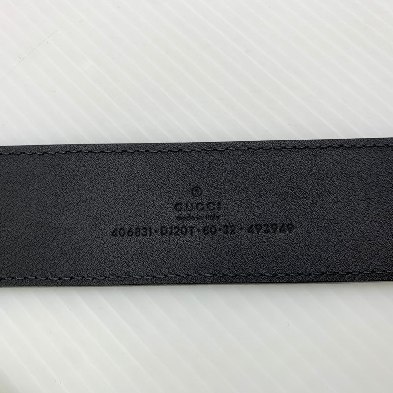【中古品】【メンズ】 GUCCI グッチ 406831 DJ20T 80 32 493949 GGマーモント ベルト アクセサリー レザーベルト 182-260909-ko-15-teih カラー：ブラック 万代Net店