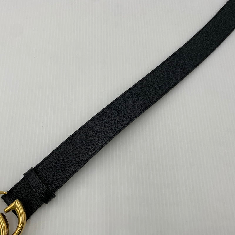 【中古品】【メンズ】 GUCCI グッチ 406831 DJ20T 80 32 493949 GGマーモント ベルト アクセサリー レザーベルト 182-260909-ko-15-teih カラー：ブラック 万代Net店