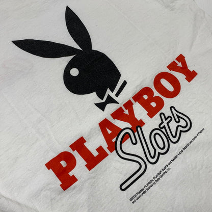 【中古品】【メンズ】 Fruits Of The Loom フルーツ オブ ザ ルーム PLAY BOY SLOTS S/S TEE プレイ ボーイ スロット ショートスリーブ Tシャツ 半袖 トップス 145-260909-ko-05-teih サイズ：L カラー：ホワイト 万代Net店