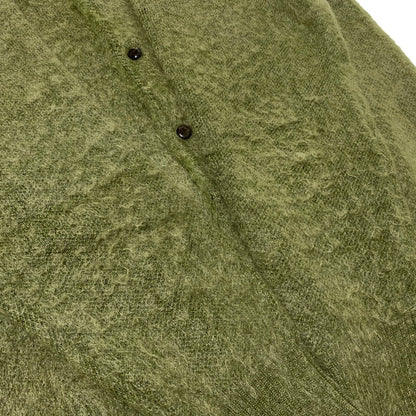 【中古品】【メンズ】 NEEDLES ニードルス × JEANS FACTORY ジーンズファクトリー 別注 コラボ MOHAIR CARDIGAN LQ449 モヘア カーディガン トップス 140-260909-ko-07-teih サイズ：L カラー：グリーン 万代Net店