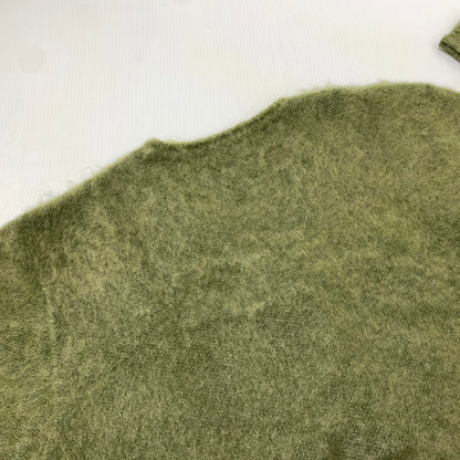【中古品】【メンズ】 NEEDLES ニードルス × JEANS FACTORY ジーンズファクトリー 別注 コラボ MOHAIR CARDIGAN LQ449 モヘア カーディガン トップス 140-260909-ko-07-teih サイズ：L カラー：グリーン 万代Net店
