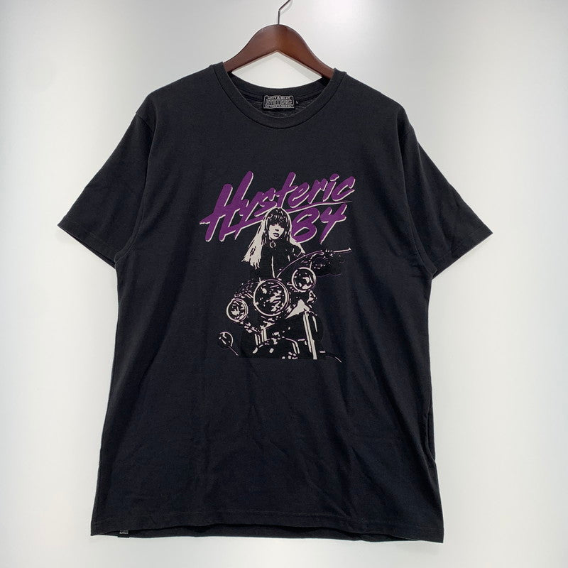 【中古品】【メンズ】 HYSTERIC GLAMOUR ヒステリックグラマー LET’S GO CRAZY TEE 02251CT22 レッツ ゴー クレイジー Ｔシャツ 半袖 トップス 140-260909-ko-04-teih サイズ：L カラー：ブラック系 万代Net店