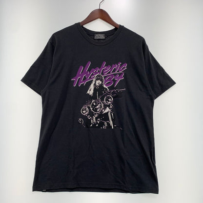 【中古品】【メンズ】 HYSTERIC GLAMOUR ヒステリックグラマー LET’S GO CRAZY TEE 02251CT22 レッツ ゴー クレイジー Ｔシャツ 半袖 トップス 140-260909-ko-04-teih サイズ：L カラー：ブラック系 万代Net店