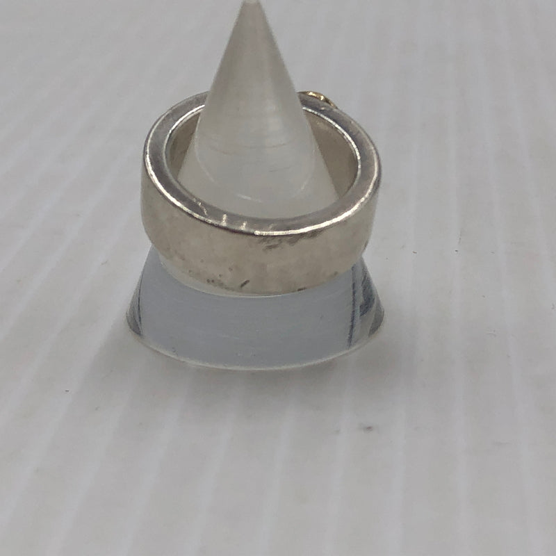 【中古品】【メンズ】 WINGROCK ウィング ロック K18 FLAT RING 18金 付 平打ちリング アクセサリー 指輪 191-260907-sa-02-teih サイズ：9号 カラー：シルバー 9号 万代Net店