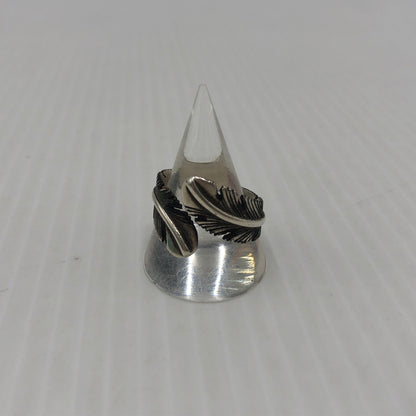 【中古品】【メンズ】 NAVAJO ナバホ H.MACE FEATHER RING エイチ メイス フェザー レング アクセサリー 指輪 191-260907-sa-01-teih サイズ：20号 カラー：シルバー 14号 万代Net店