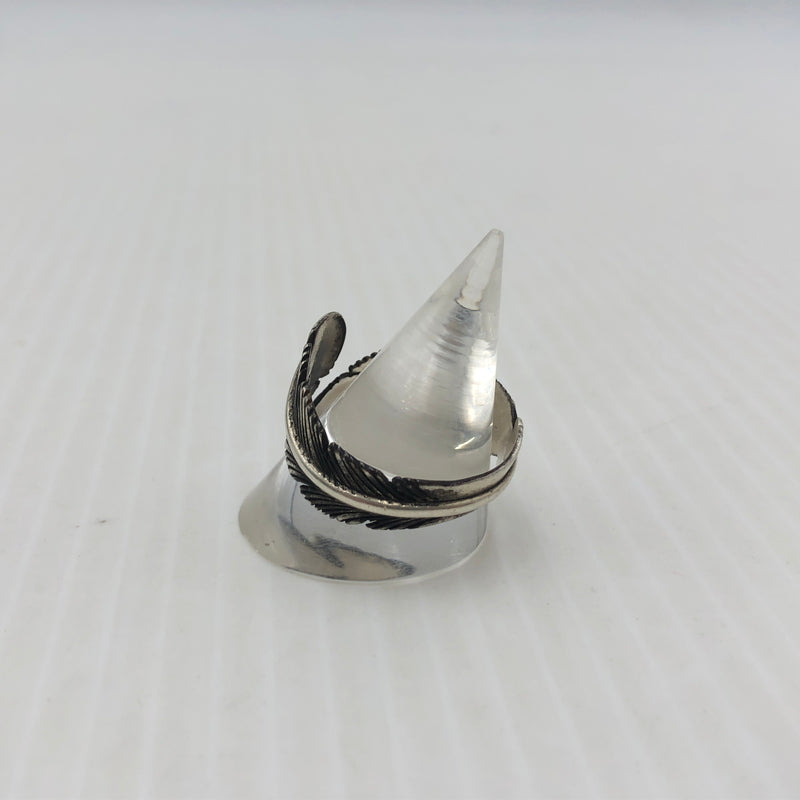 【中古品】【メンズ】 NAVAJO ナバホ H.MACE FEATHER RING エイチ メイス フェザー レング アクセサリー 指輪 191-260907-sa-01-teih サイズ：20号 カラー：シルバー 14号 万代Net店