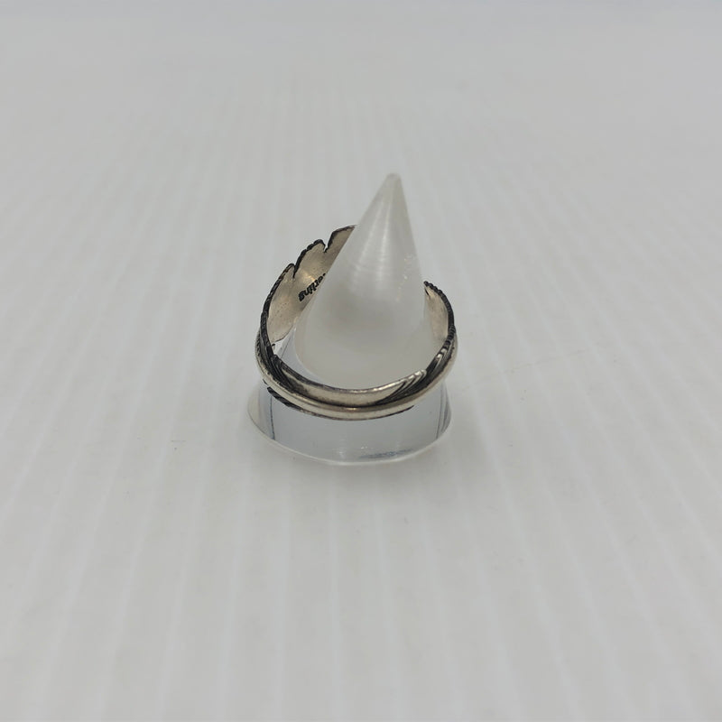 【中古品】【メンズ】 NAVAJO ナバホ H.MACE FEATHER RING エイチ メイス フェザー レング アクセサリー 指輪 191-260907-sa-01-teih サイズ：20号 カラー：シルバー 14号 万代Net店