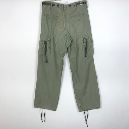 【現状渡し品】【メンズ】 US ARMY アメリカ軍 80’s M-65 CARGO PANTS DLA100-88-C-0346 80年代 M-65 F フィールド カーゴ パンツ ボトムス 156-260909-sa-17-teih サイズ：R-S カラー：カーキ 万代Net店