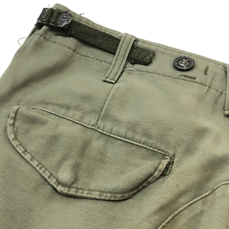 【現状渡し品】【メンズ】 US ARMY アメリカ軍 80’s M-65 CARGO PANTS DLA100-88-C-0346 80年代 M-65 F フィールド カーゴ パンツ ボトムス 156-260909-sa-17-teih サイズ：R-S カラー：カーキ 万代Net店