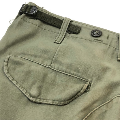 【現状渡し品】【メンズ】 US ARMY アメリカ軍 80’s M-65 CARGO PANTS DLA100-88-C-0346 80年代 M-65 F フィールド カーゴ パンツ ボトムス 156-260909-sa-17-teih サイズ：R-S カラー：カーキ 万代Net店