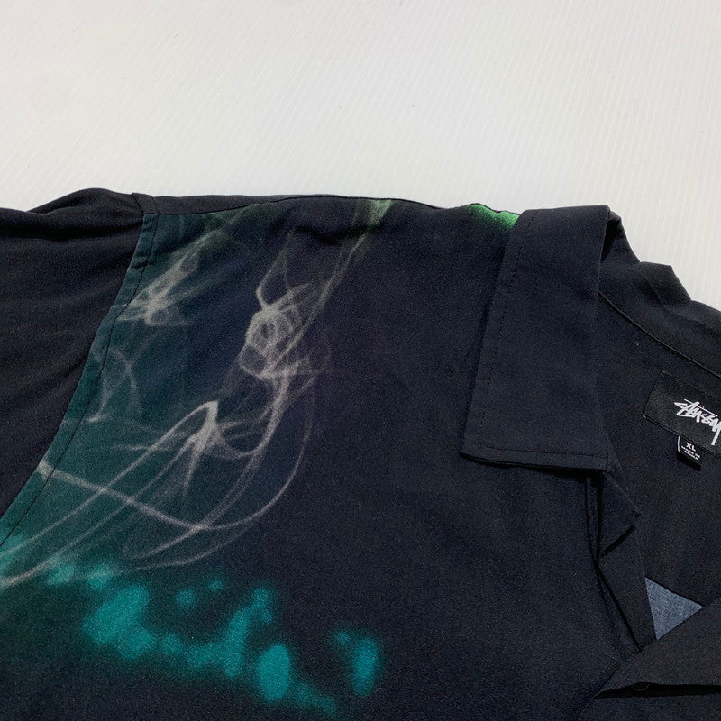 【中古品】【メンズ】 Stussy ステューシー POOL HALL S/S SHIRT 1110119 プール ホール ショートスリーブ シャツ 半袖 トップス 142-260909-ko-06-teih サイズ：XL カラー：ブラック 万代Net店
