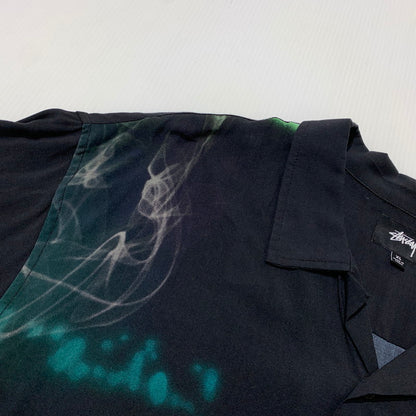 【中古品】【メンズ】 Stussy ステューシー POOL HALL S/S SHIRT 1110119 プール ホール ショートスリーブ シャツ 半袖 トップス 142-260909-ko-06-teih サイズ：XL カラー：ブラック 万代Net店