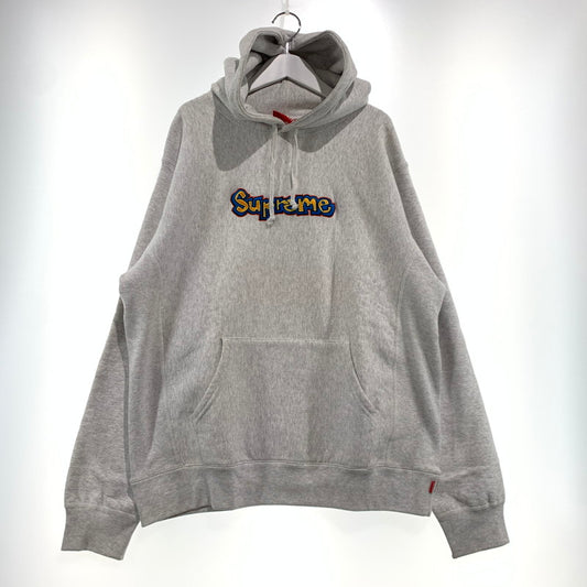 【現状渡し品】【メンズ】 Supreme シュプリーム GONZ LOGO HOODED SWEAT SHIRT ゴンザレス ロゴ フーディ スウェットシャツ トップス プルオーバーパーカー 149-260909-ko-10-teih サイズ：L カラー：グレー 万代Net店
