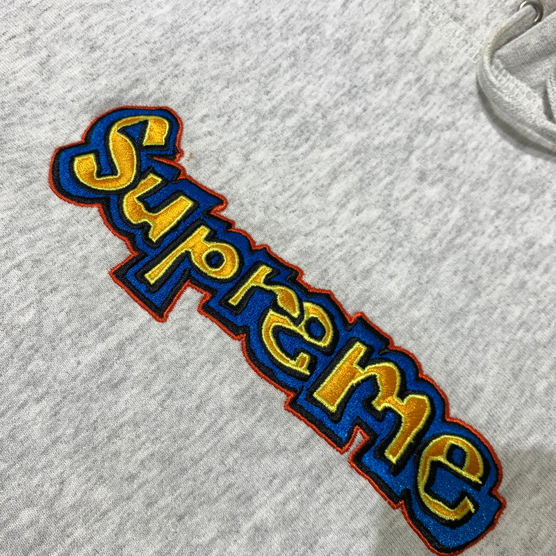 【現状渡し品】【メンズ】 Supreme シュプリーム GONZ LOGO HOODED SWEAT SHIRT ゴンザレス ロゴ フーディ スウェットシャツ トップス プルオーバーパーカー 149-260909-ko-10-teih サイズ：L カラー：グレー 万代Net店
