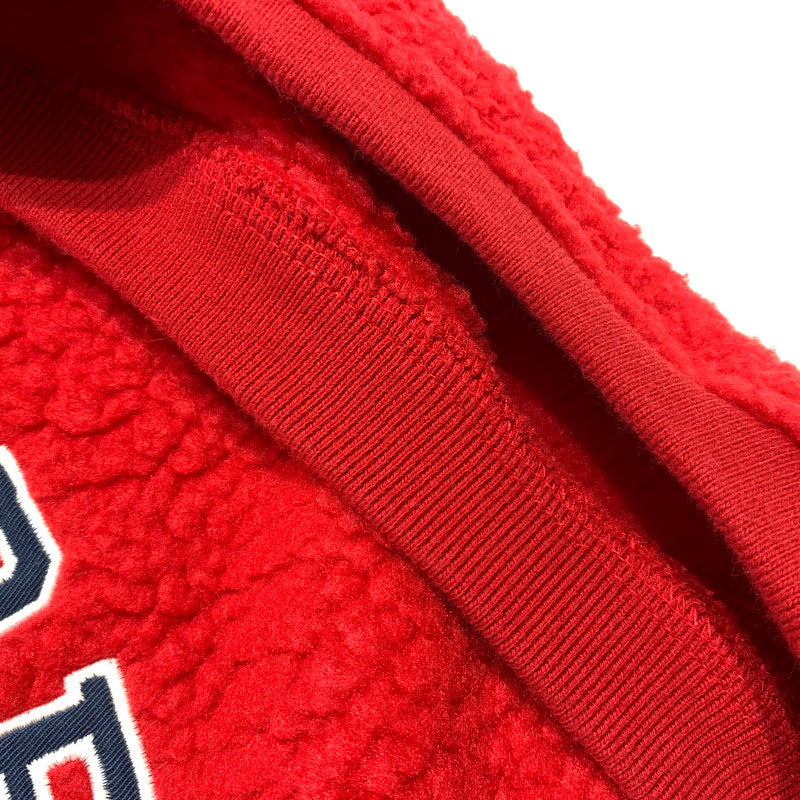 【中古品】【メンズ】 Supreme シュプリーム 17AW POLARTEC DEEP PILE CREWNECK ポーラテック ディープパイル クルーネック ライトアウター フリースジャケット 149-260909-ko-02-teih サイズ：XL カラー：レッド 万代Net店