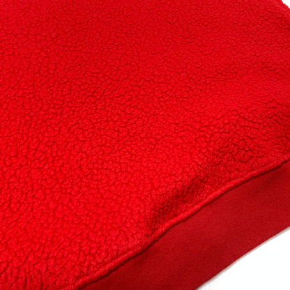 【中古品】【メンズ】 Supreme シュプリーム 17AW POLARTEC DEEP PILE CREWNECK ポーラテック ディープパイル クルーネック ライトアウター フリースジャケット 149-260909-ko-02-teih サイズ：XL カラー：レッド 万代Net店