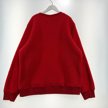 【中古品】【メンズ】 Supreme シュプリーム 17AW POLARTEC DEEP PILE CREWNECK ポーラテック ディープパイル クルーネック ライトアウター フリースジャケット 149-260909-ko-02-teih サイズ：XL カラー：レッド 万代Net店