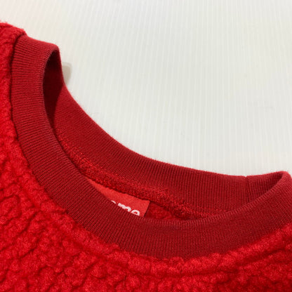 【中古品】【メンズ】 Supreme シュプリーム 17AW POLARTEC DEEP PILE CREWNECK ポーラテック ディープパイル クルーネック ライトアウター フリースジャケット 149-260909-ko-02-teih サイズ：XL カラー：レッド 万代Net店