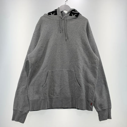 【中古品】【メンズ】 Supreme シュプリーム MIRRORED LOGO HOODED SWEATSHIRT ミラード ロゴ フーデッド スウェットシャツ トップス プルオーバーパーカー 149-260909-ko-09-teih サイズ：L カラー：グレー 万代Net店